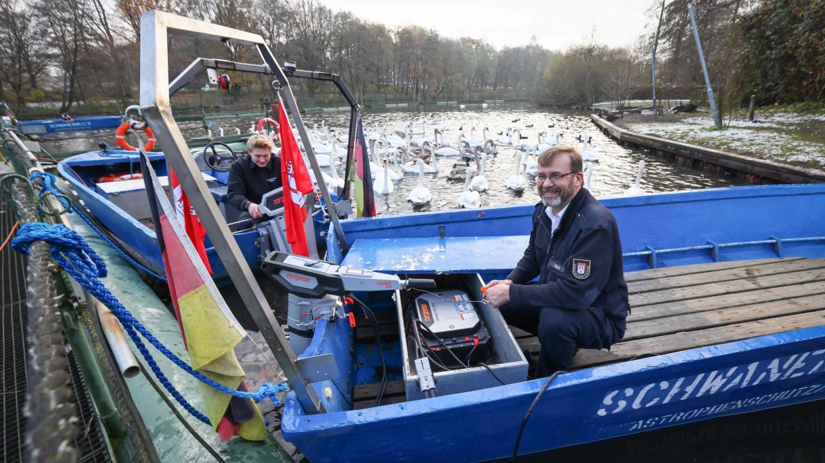 Hamburgs Schwanenvater Olaf Nieß fährt jetzt E-Boot | SHZ