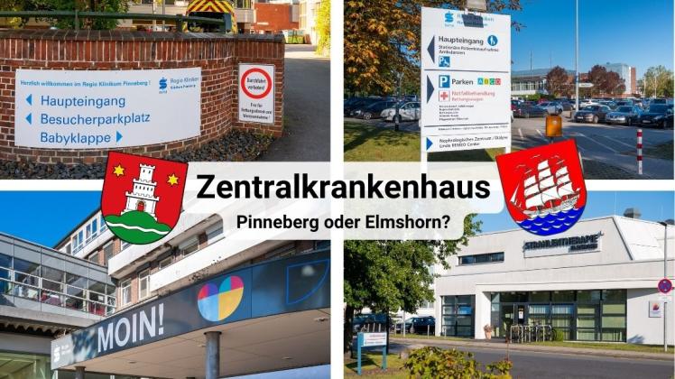 Sowohl Pinneberg als auch Elmshorn wollen Standort des neuen Zentral-Krankenhauses werden. Die beiden jetzigen Häuser sollen geschlossen werden.
