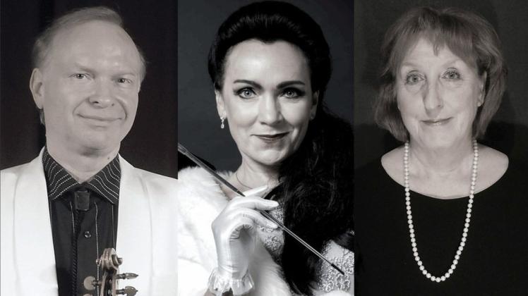 Dürfte mit seinem Programm „Showtime“ Begeisterungsstürme im Publikum auslösen: Das Trio „Tiffany“, bestehend aus (von links) Hansdieter Meier, Katrin Janssen-Oolo und Ingeborg Weyer. 