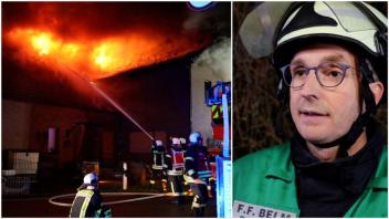 Belm: Mehrfamilienhaus brennt lichterloh