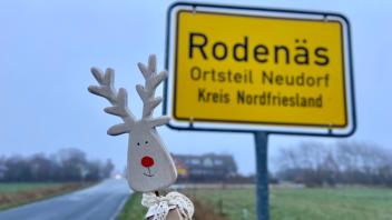 Rudolph mit der roten Nase in Rodenäs Nordfriesland Weihnachten