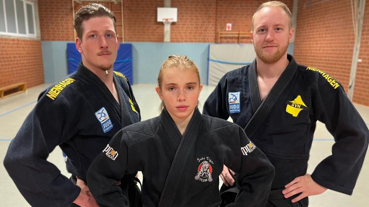 Gefragt: die Sportler des Lingener Judo Vereins (v.l.): Fabian Jaske, Stina Mohaupt und Rainer Schrimpf. 