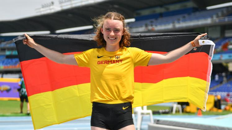 Hatte gut lachen: Bei ihrem ersten internationalen Auftritt für Deutschland sprang Hohenwestedts Janne Ohrt aufs Podest.