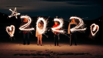 Light painting photography on a chilly icy new years eve. Happy 2022!
