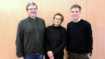Nach der Wahl: Der stellvertretende Ortsvorsitzende Heiko Busche mit Schriftführerin Dörte Jost und dem neuen SPD-Vorsitzenden Malte Jessen.