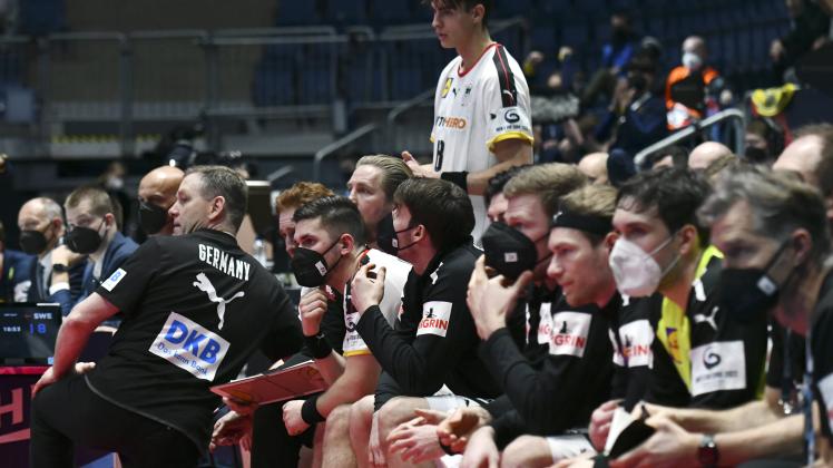 GISLASON Alfred Trainer Team Deutschland Handball Europameisterschaften 2022 in der Slowakei Hauptrunden Spiel Deutschla