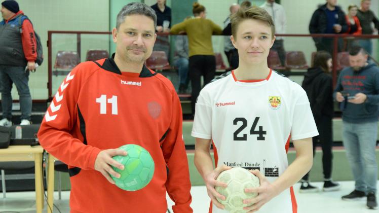 Handball-Derby Nico Wagner und Jonas Windischmann