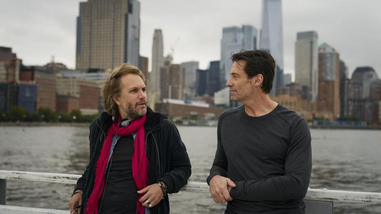 Dreharbeiten zu „The Son“: Regisseur Florian Zeller mit seinem Hauptdarsteller Hugh Jackman.