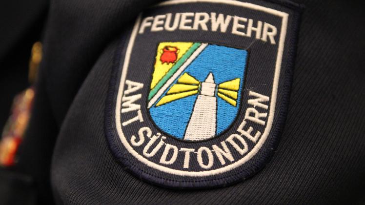 Wappen Feuerwehr Südtondern am Oberarm