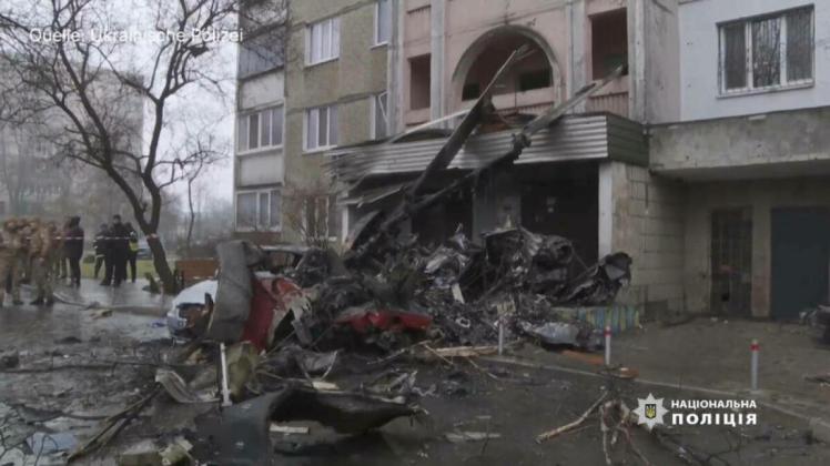 Ukraine: Innenminister bei Hubschrauberabsturz gestorben