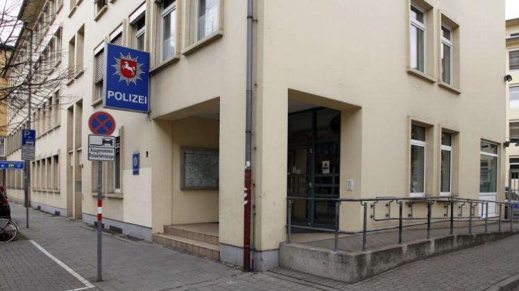 Die Polizei am Osnabrücker Kollegienwall.