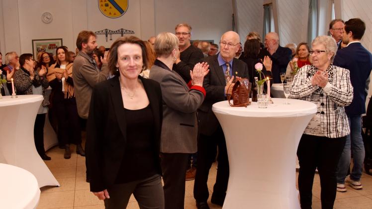 Applaus von den Gästen gab es für Petra Schütt vom „Büfett-Team“.