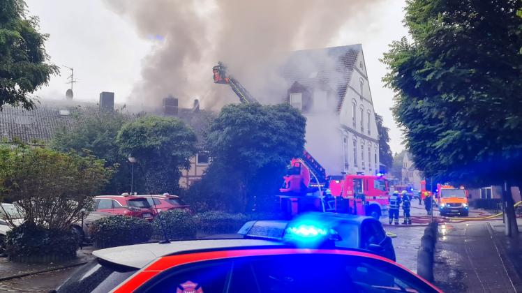 Großfeuer in der Innenstadt Bad Oldesloe 2022