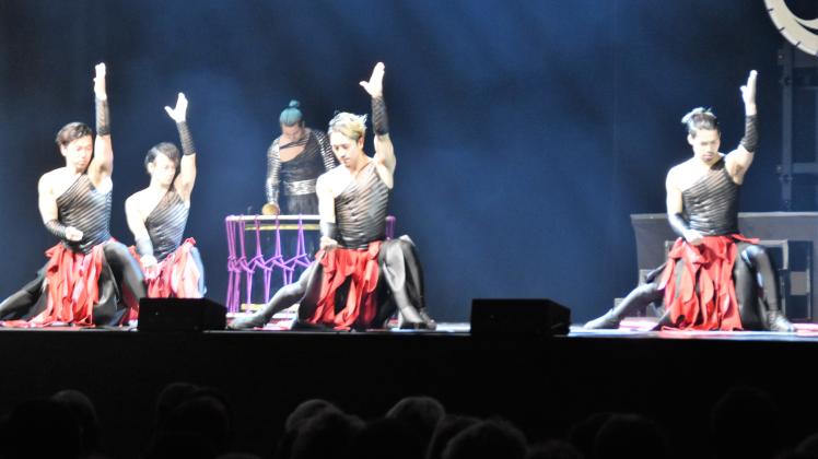 Schnelle Trommeln und artistischer Tanz - diese besondere Mischung begeisterte auch das Publikum in Schwerin