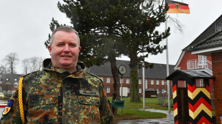 Kompaniefeldwebel Martin Mellentin geht in den Ruhestand, nach vielen Jahren in der Artland-Kaserne in Quakenbrück.