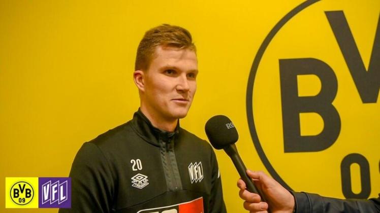 VfL Osnabrück: Lukas Kunze nach dem Sieg gegen die U23 von Borussia Dortmund