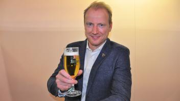 Lübzer Brauerei: Geschäftsführer Bastian Pochstein auf der Grünen Woche