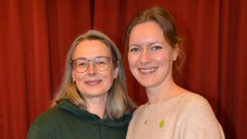 Doppelspitze der Grünen in Hasloh mit Sylvia Molina (links) und Katharina Diekmann.