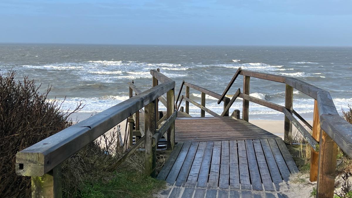 Strandübergang an der Nordseeklinik auf Sylt gesperrt SHZ