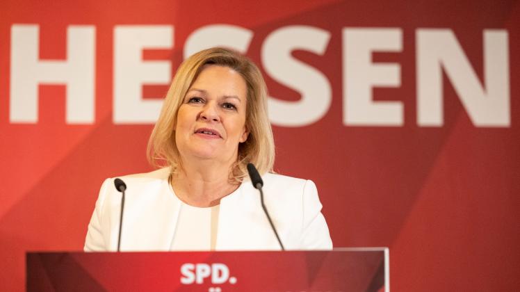 Hessische SPD Nominiert Nancy Faeser Zur Spitzenkandidatin | SHZ