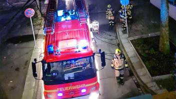 Feuerwehreinsatz in der Diesterweg Straße in Pinneberg