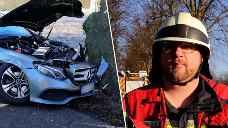 Auto prallt in Bissendorf gegen Baum: Fahrer schwer verletzt