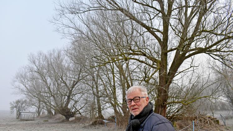 Baumpflege gegen Brennholz, so sieht der Tausch aus, den Bürgermeister Helmut Richter in seiner Gemeinde anbietet. Denn bei der Pflege der alten Bäume fällt auch reichlich Brennstoff an, der mit nach Hause genommen werden kann. 
