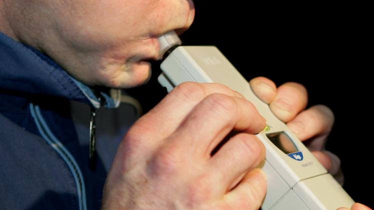 Alkoholtest bei Polizeikontrolle