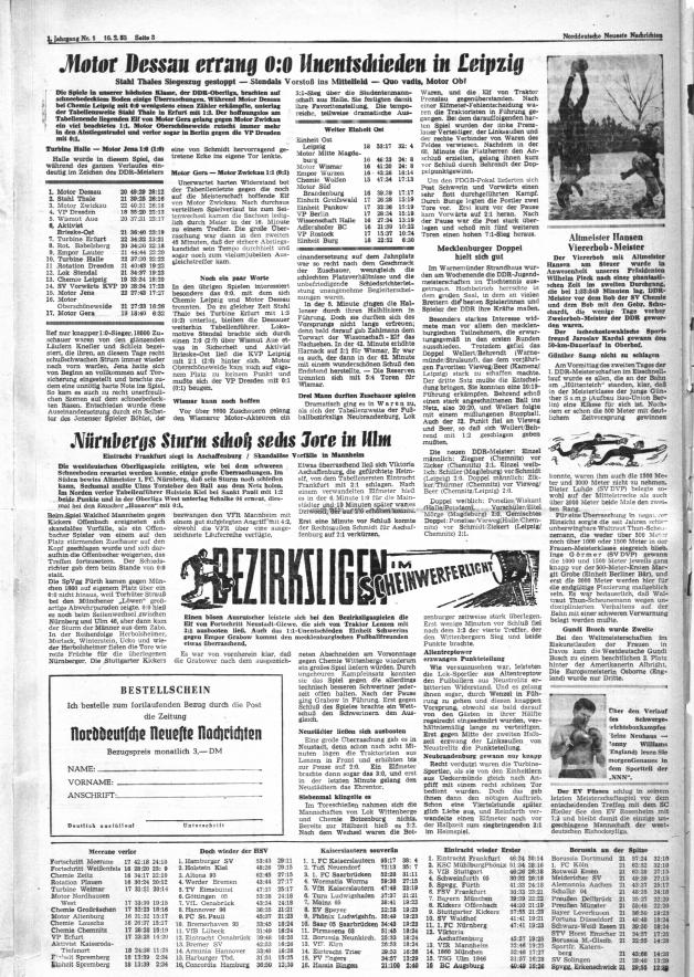Seite 3 der ersten NNN-Ausgabe vom 16. Februar 1953
