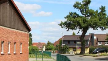 Die Dorfstraße in Tangstedt