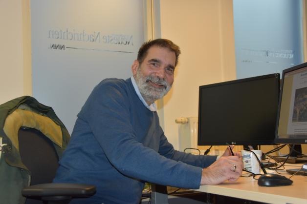 Jens Griesbach ist meistens als Erster im Büro. Jens Griesbach ist meistens als Erster im Büro.