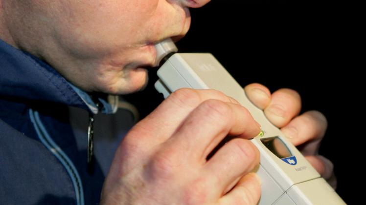 Alkoholtest bei Polizeikontrolle