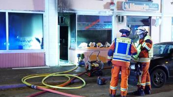 Der Dönerladen an der Christianstraße war erst vor Kurzem eröffnet worden. Am Sonntag ging er in Flammen auf.