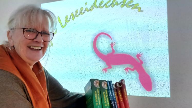 Anne Kraft-Hill ist die Ideengeberin für das neue Lernformat „Die Lese-Eidechsen“ im Haus der Naturkultur in Bramsche.