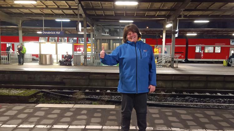 Katja Hecht ist voll des Lobes für die Mitarbeiter der Deutschen Bahn.