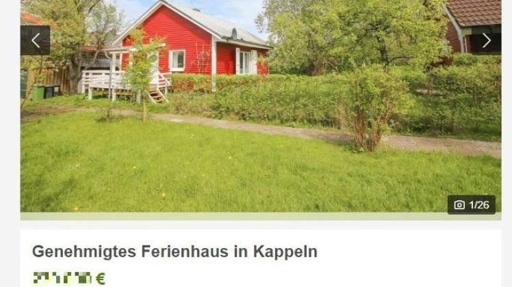 Kappelner Ferienhaus wirbt mit „genehmigt“ bei Ebay Kleinanzeigen