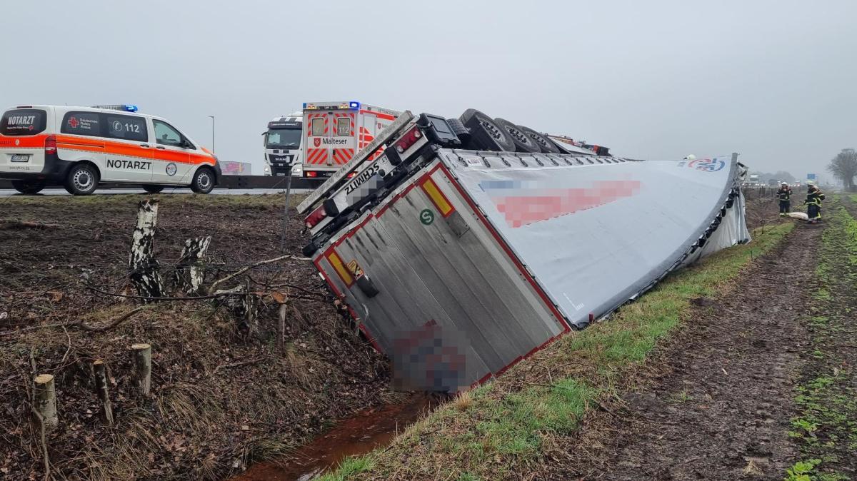 Sekundenschlaf: Lkw-Unfall Auf Autobahn Bei Neuenkirchen-Vörden | NOZ