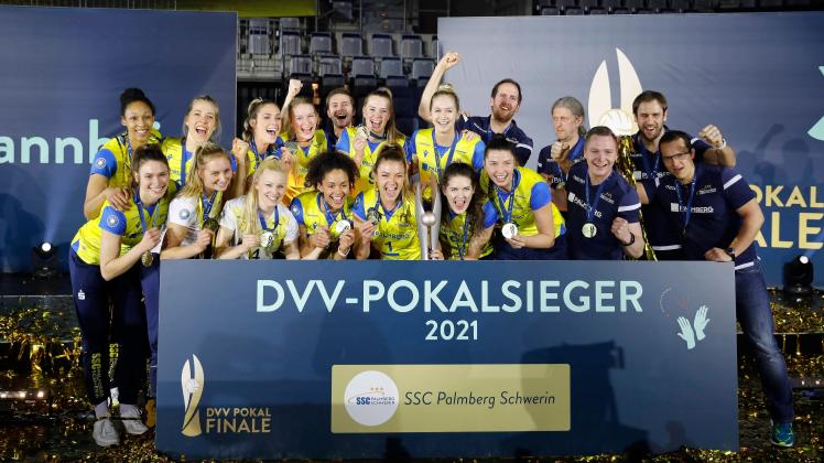 Deutschland - Mannheim - 28.02.2021 / Volleyball - Baden-Württemberg - DVV Pokalfinale - Frauen Saison 2020/2021 / SSC