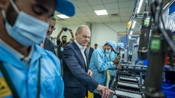 Scholz besucht Indien