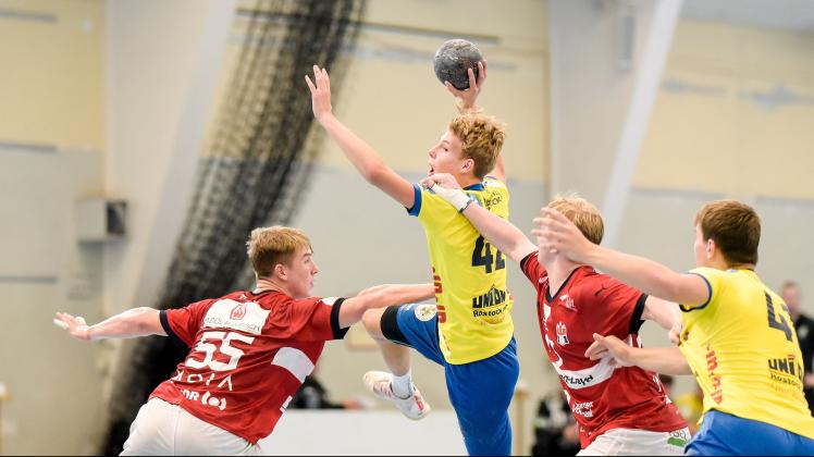 42 Hennes Benedikt HarmHC Empor Rostock vs Handball Sport Verein HamburgA-Junioren-Bundesliga Nordost 2022/2023Foto: Georg Scharnweber