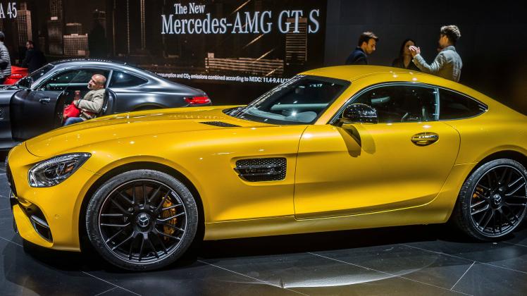 January 9, 2017 - Detroit, MI - A Mercedes Benz AMG GT S dazzles at the North American International