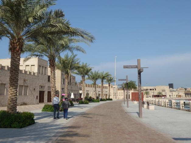 Al Shindagha an der Mündung des Creek ist eines der ältesten Viertel Dubais.
