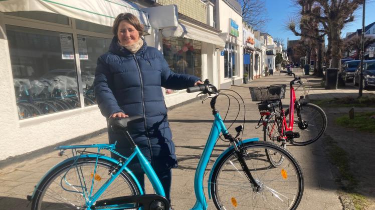 Kim Nora Da vid, Inhaberin von David Touristik, eröffnet in der Mühlenstraße 12 am Freitag einen Fahrradverleih - für die Gäste ihrer Ferienwohnungen und für alle, die ein Rad ausleihen wollen. 