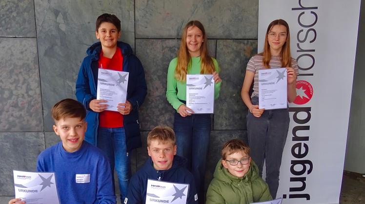 Sechs Schüler des Gymnasiums Bersenbrück waren erfolgreich beim Wettbewerb Jugend forscht/Schüler experimentieren.