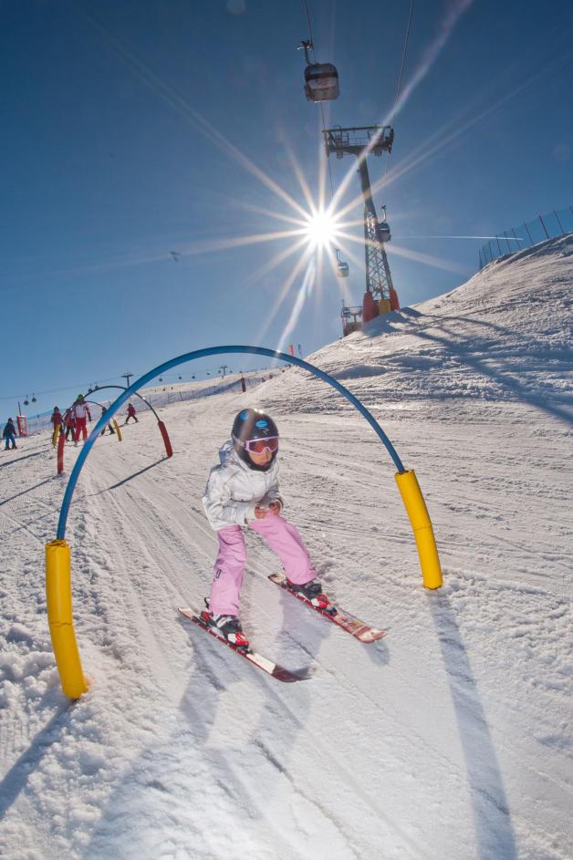 Kinderskirennen am Kronplatz. Kinderskirennen am Kronplatz.