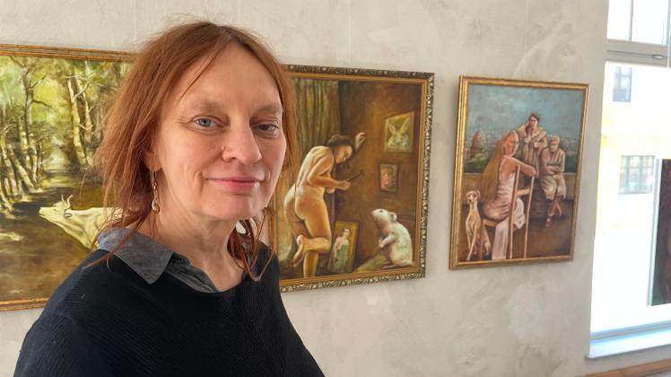 Premiere im Kunsthaus Bützow: Zum ersten Mal gibt es eine Ausstellung von Cornelia Kestner aus Neustrelitz.