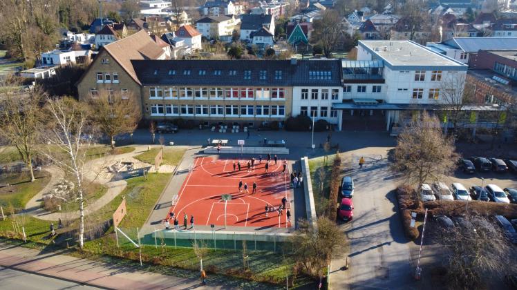 Drohnenaufnahmen Gymnasium Melle - 28.02.2023