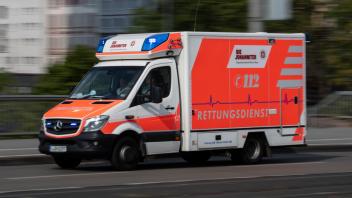 Rettungswagen im Einsatz