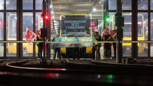 Warnstreik in Stuttgart
