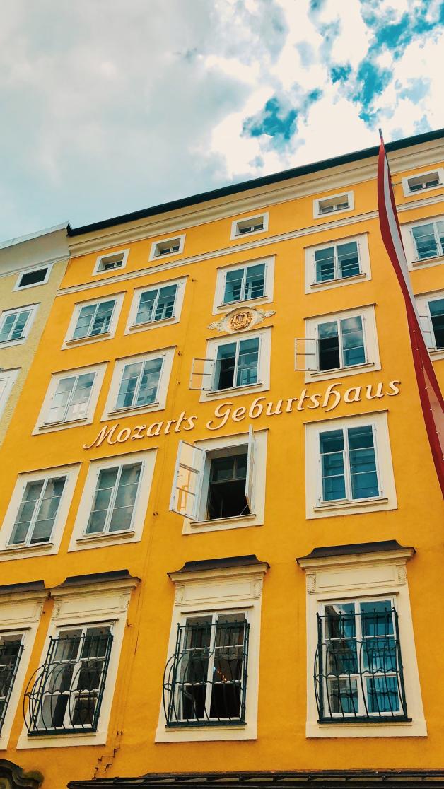 Das Geburtshaus von Wolfgang Amadeus Mozart.